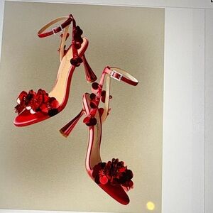 Betsey Johnson Arlo Sequin Embellished Heeled Sandals